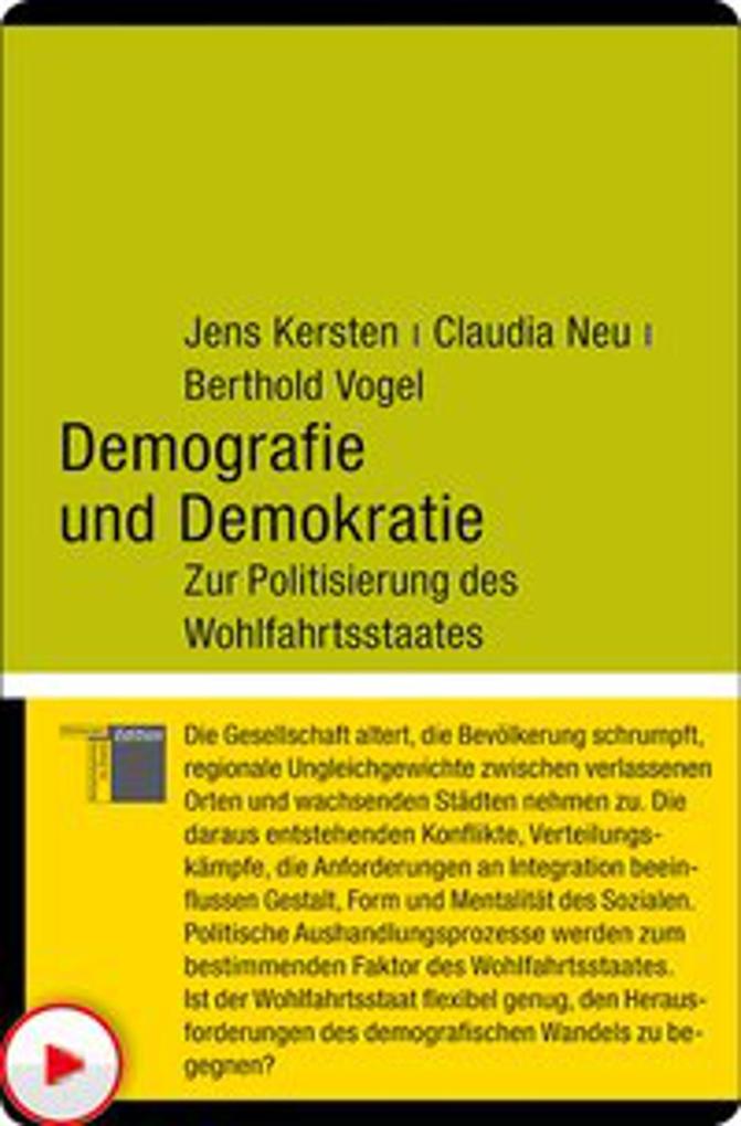 Demografie und Demokratie - Jens Kersten/ Claudia Neu/ Berthold Vogel