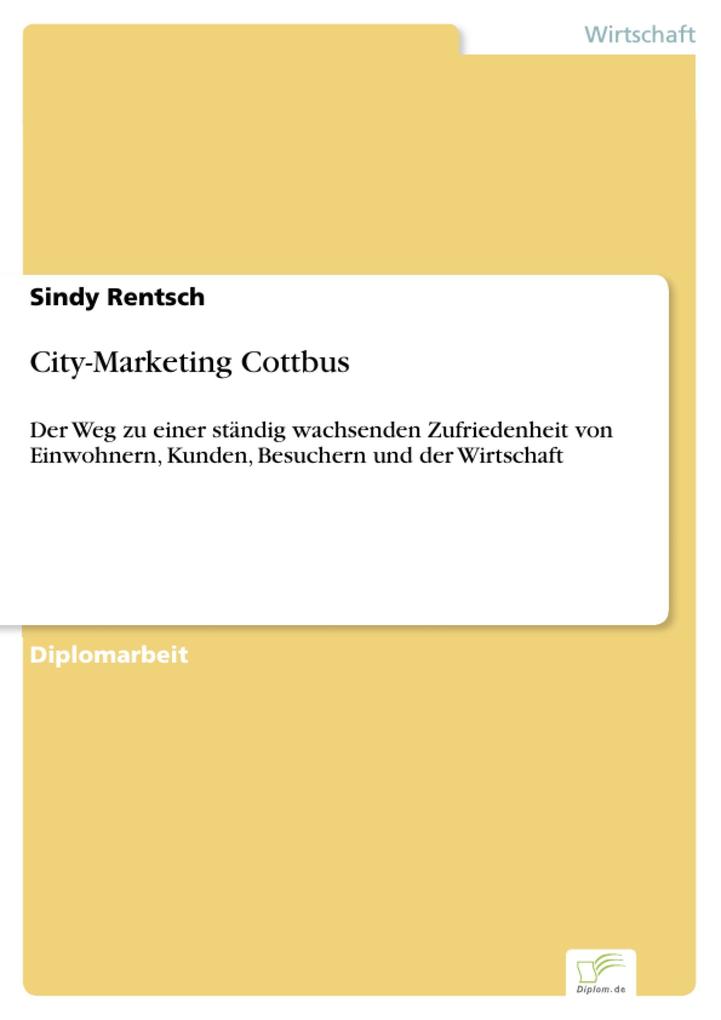 City-Marketing Cottbus als eBook von Sindy Rentsch - Diplom.de