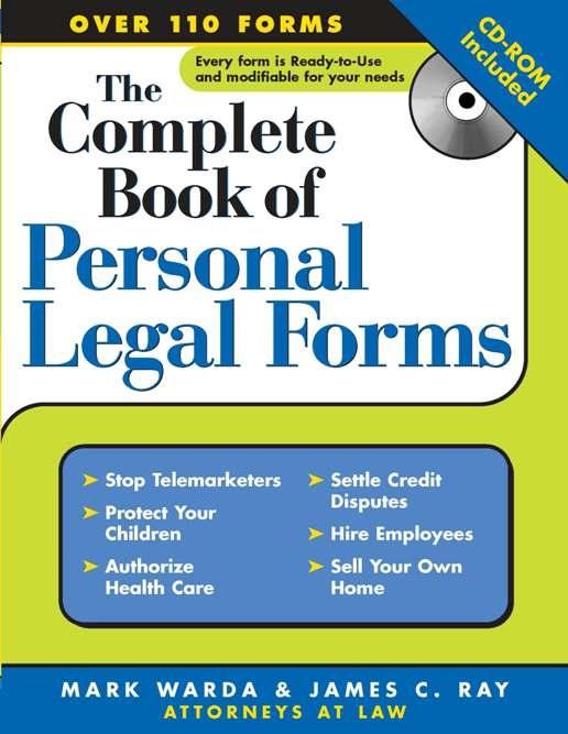 Complete Book of Personal Legal Forms - Mark Warda