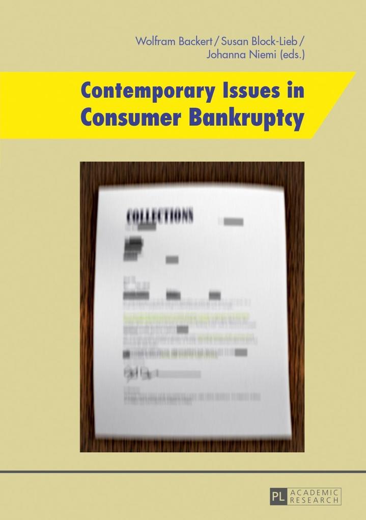 Contemporary Issues in Consumer Bankruptcy als eBook von - Peter Lang GmbH, Internationaler Verlag der Wissenschaften