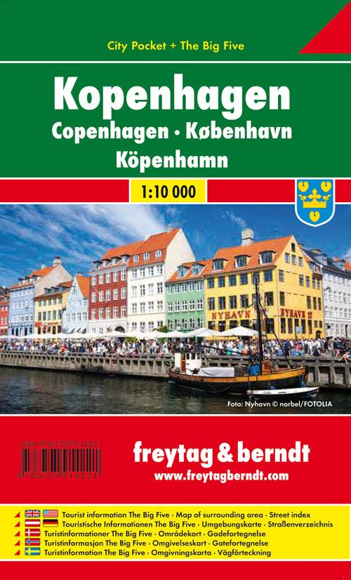 Kopenhagen City Pocket Stadtplan 1:10.000