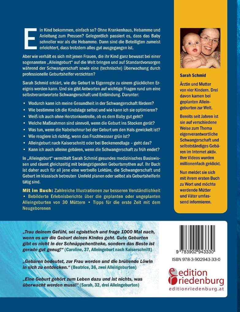 Alleingeburt Schwangerschaft Und Geburt In Eigenregie Buch Kartoniert Sarah Schmid