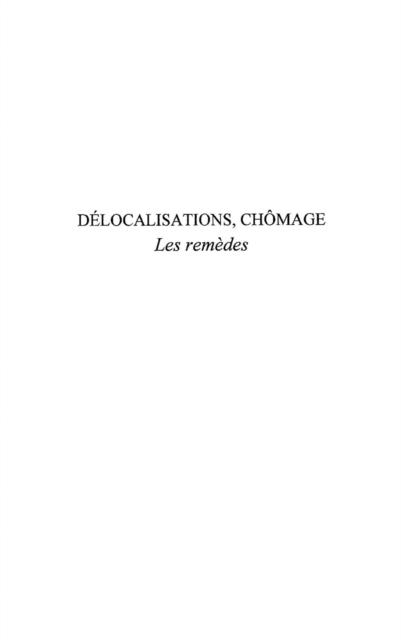 Delocalisations chomage