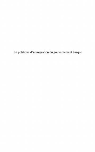 Politique immigration gouvernement basqu