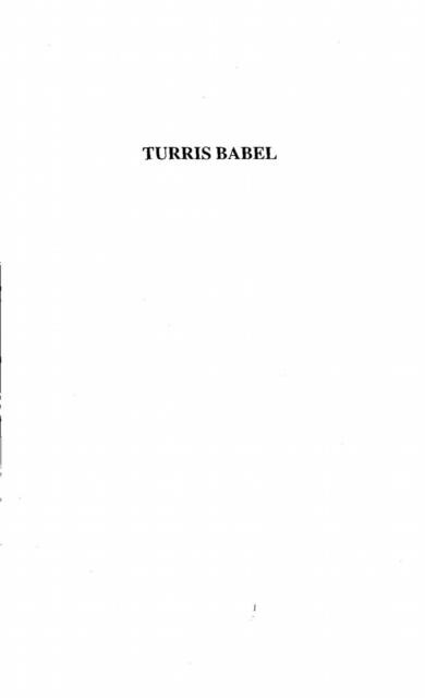 Turris babel - ANDREAE JOHANN VALENTIN