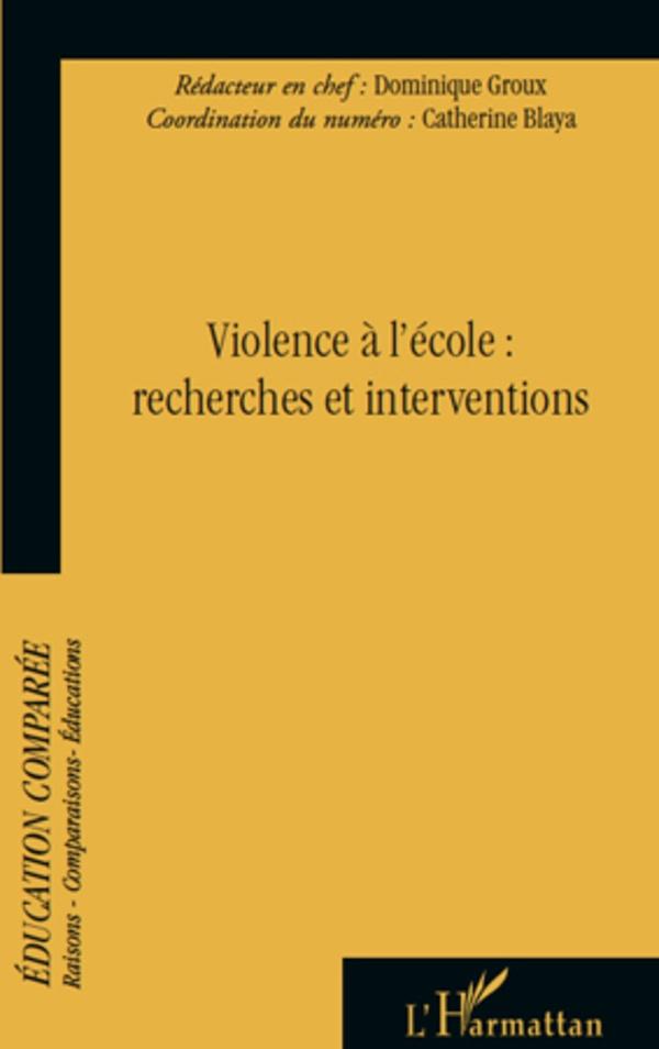 Violence A l´ecole : recherches et interventions als eBook von Groux, Blaya - Harmattan
