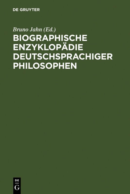 Biographische Enzyklopädie deutschsprachiger Philosophen - Bild 5