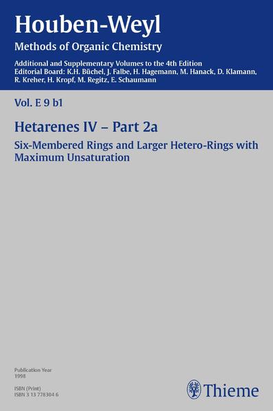 Houben-Weyl Methods of Organic Chemistry Vol. E 9b/1 4th Edition Supplement