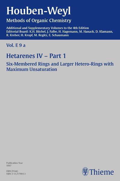 Houben-Weyl Methods of Organic Chemistry Vol. E 9a 4th Edition Supplement - D. Angerhöfer/ H. Viola/ R. Winkler/ Heinz Dehne/ Günther Klar