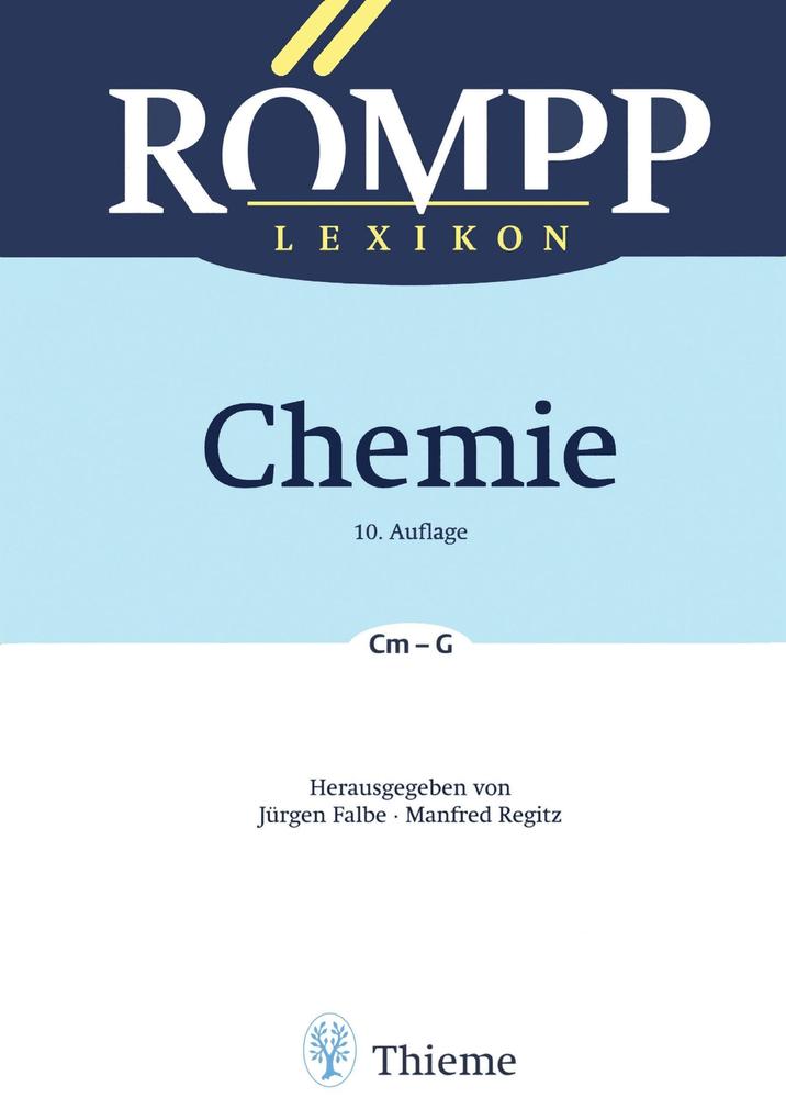 RÖMPP Lexikon Chemie 10. Auflage 1996-1999