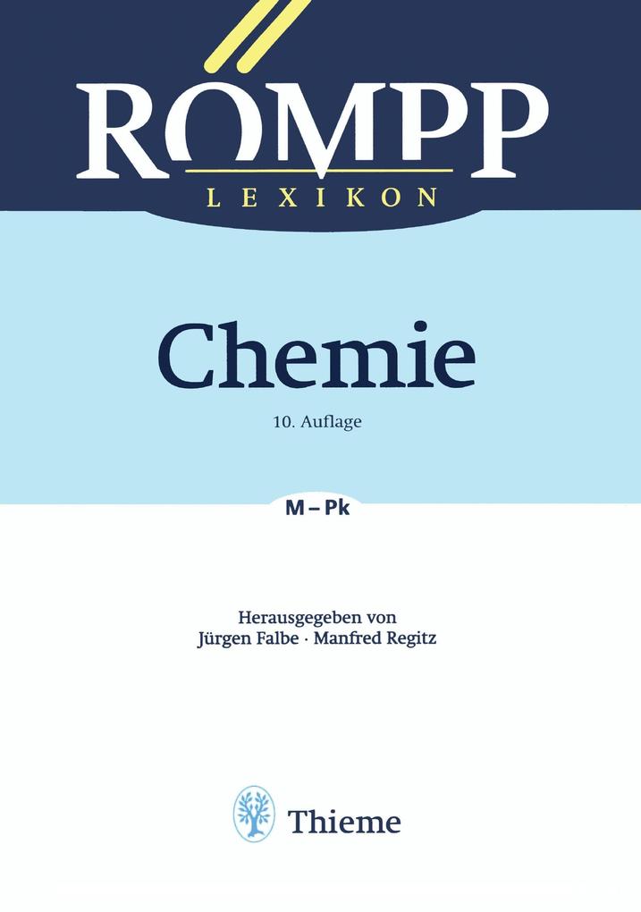 RÖMPP Lexikon Chemie 04 10. Auflage 1996-1999 - Jürgen Falbe/ Manfred Regitz