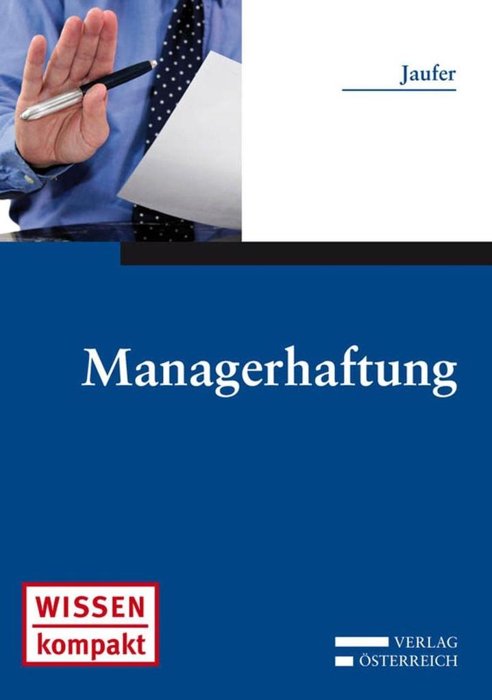Managerhaftung - Clemens Jaufer