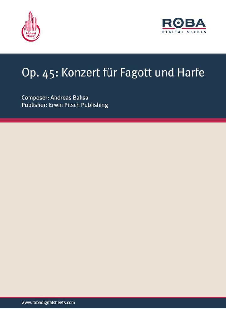 Op. 45: Konzert für Fagott und Harfe - Andreas Baksa