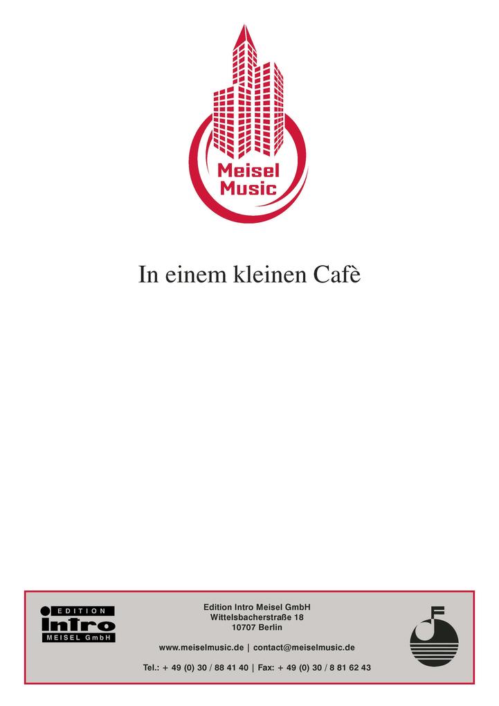 In einem kleinen Café - Klaus S. Richter/ Will Meisel
