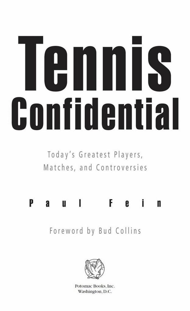 Tennis Confidential - Fein Paul Fein