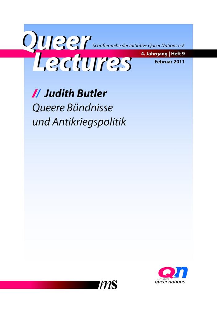 Queere Bündnisse und Antikriegspolitik - Judith Butler