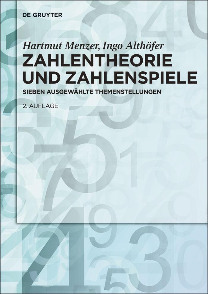 Zahlentheorie und Zahlenspiele - Hartmut Menzer/ Ingo Althöfer
