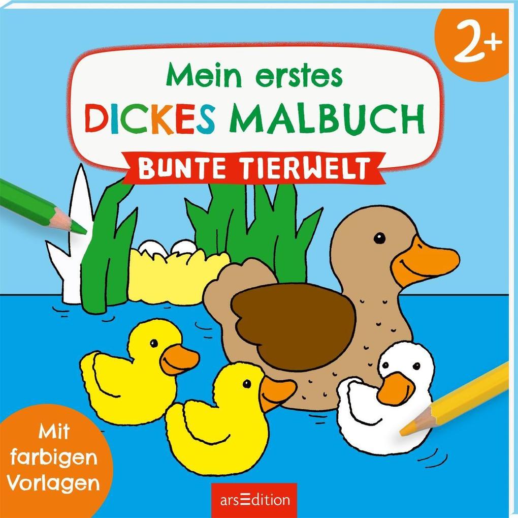 Ars Edition Arsedition 978-3-8458-0943-4 Mein Erstes Dickes Malbuch Bunte Tierwelt - Bild 11