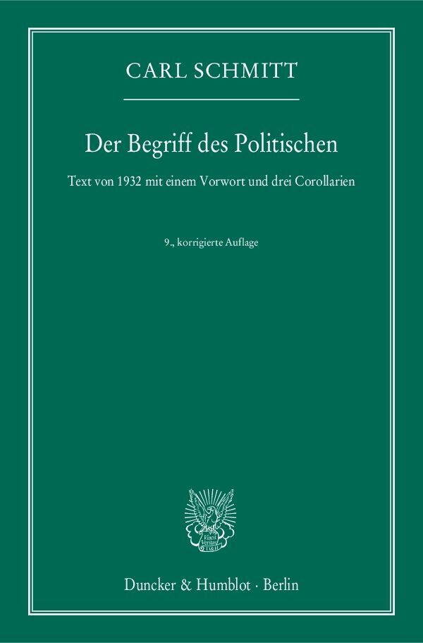 Duncker & Humblot Gmbh Der Begriff Des Politischen. - Bild 5