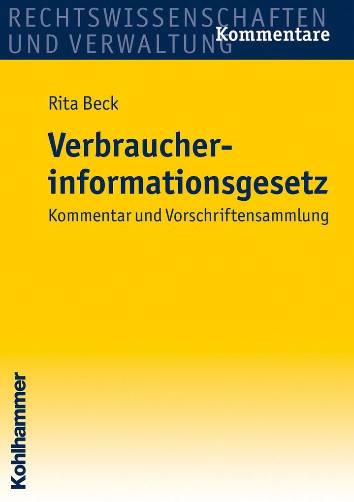 Verbraucherinformationsgesetz - Rita Beck