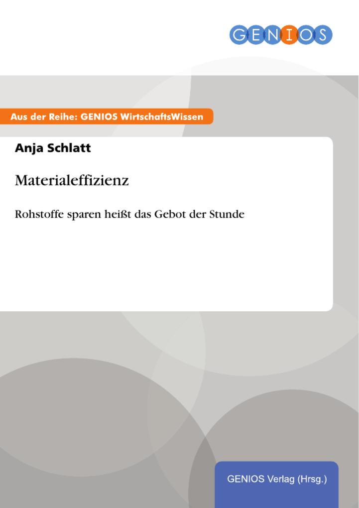 Materialeffizienz - Anja Schlatt