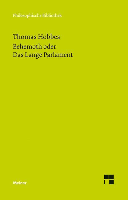 Meiner Felix Verlag Gmbh Behemoth Oder Das Lange Parlament - Bild 6