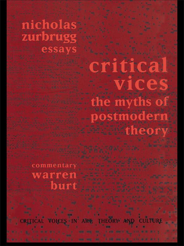 Critical Vices - Nicholas Zurbrugg/ Warren Burt