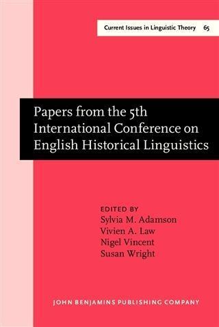 Papers from the 5th International Conference on English Historical Linguistics