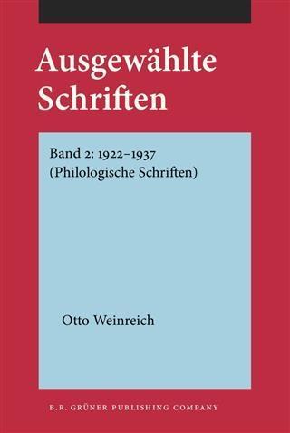 Ausgewahlte Schriften - Otto Weinreich