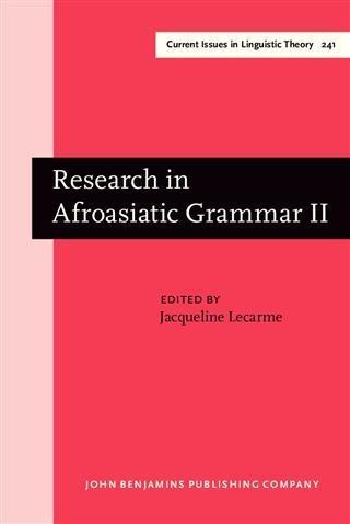Research in Afroasiatic Grammar II