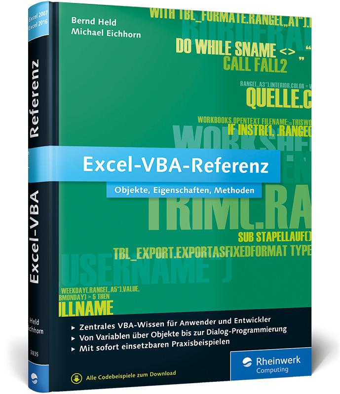 Excel Vba Referenz Buch Bernd Held Michael Eichhorn