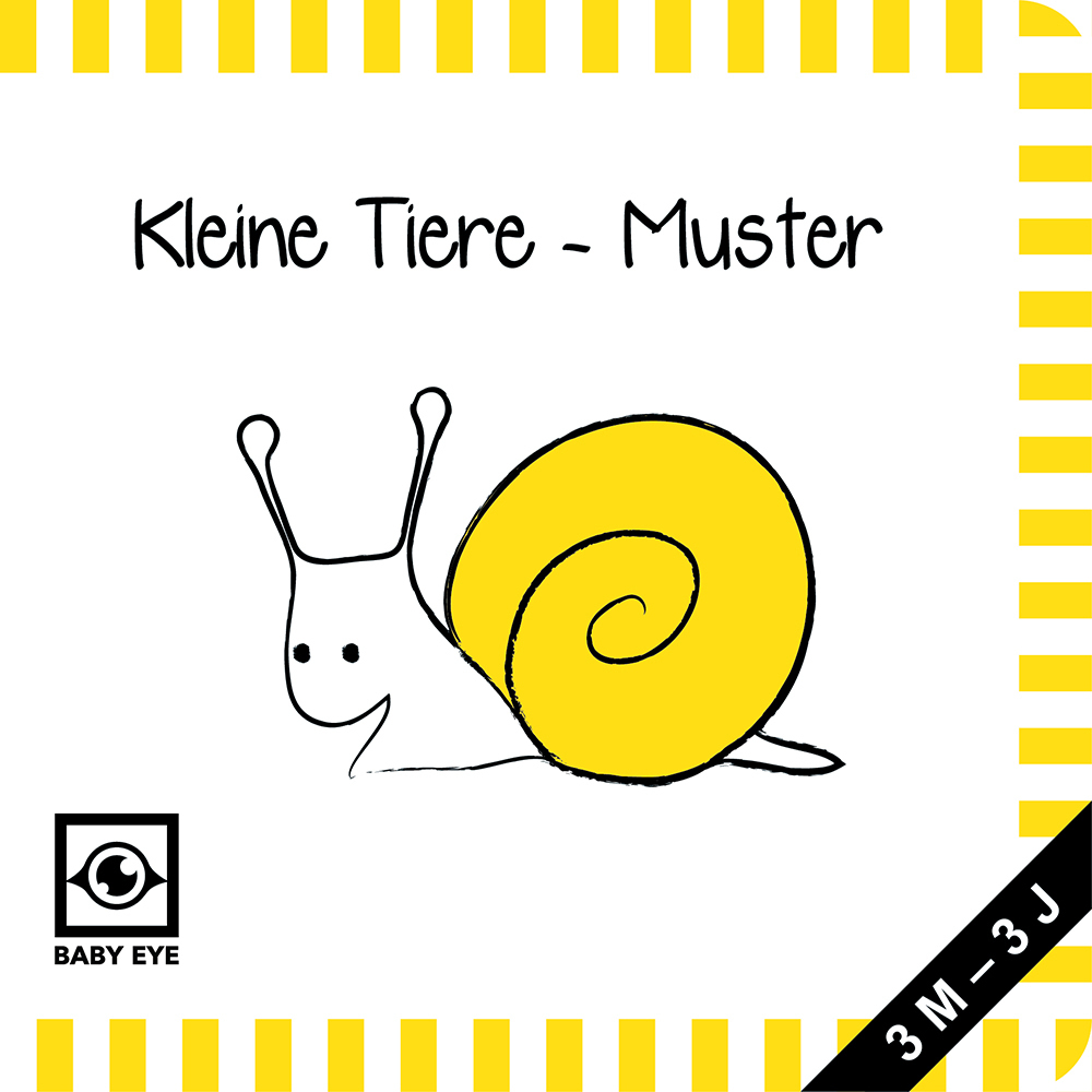 Agnieszka Sawczyn: Kleine Tiere – Muster: Kontrastbuch für Babys · kontrastreiche Bilder angepasst an Babyaugen · Schwarz Weiß Primärfarben Buch... - Bild 6