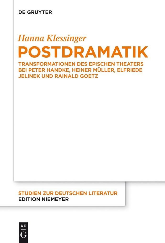Postdramatik - Hanna Klessinger