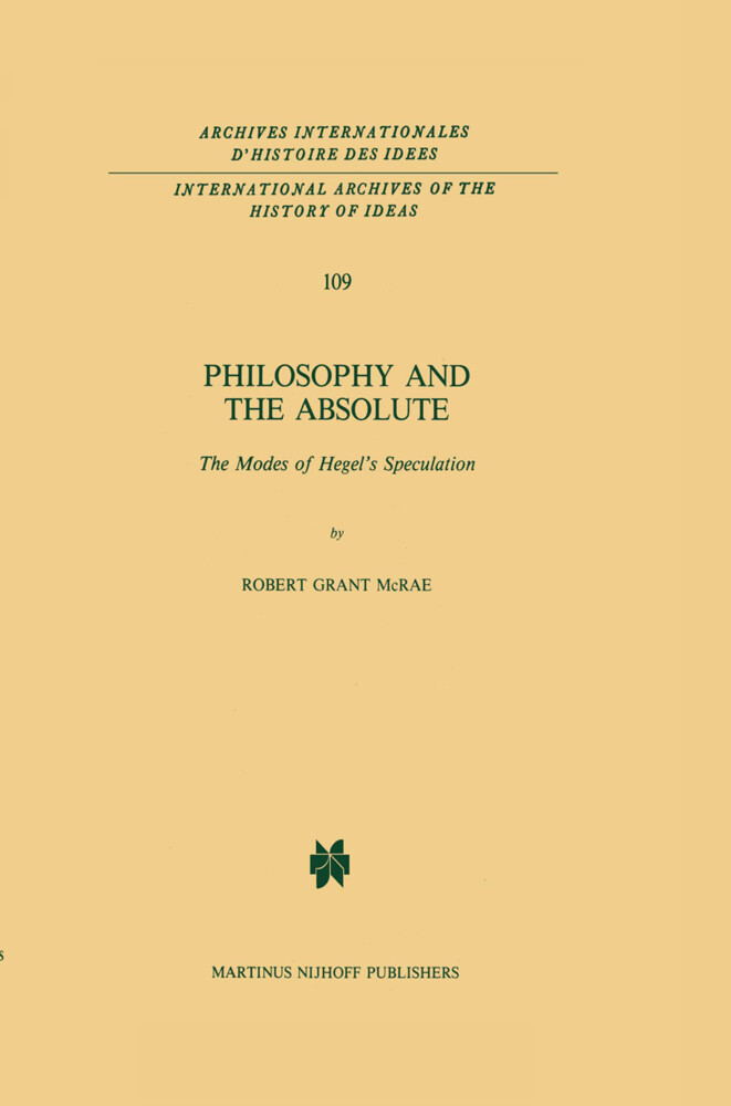 Philosophy and the Absolute - R. G. Mcrae