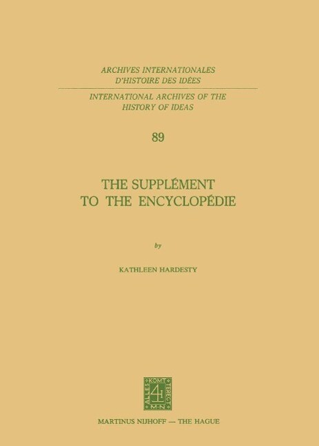 The Supplément to the Encyclopédie - Kathleen Hardesty