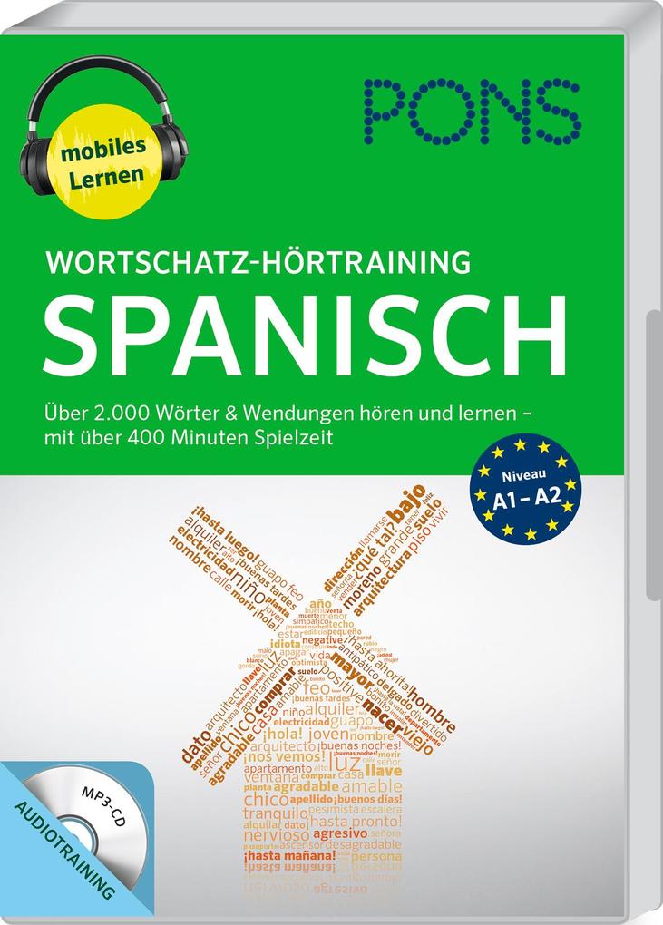 PONS Wortschatz-Hörtraining Spanisch mit Begleitheft und MP3-CD