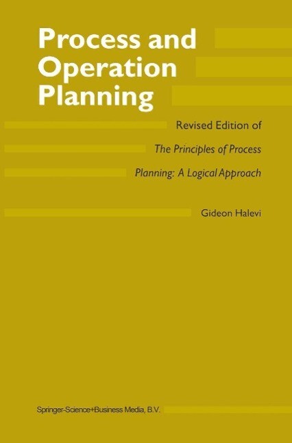 Process and Operation Planning - G. Halevi