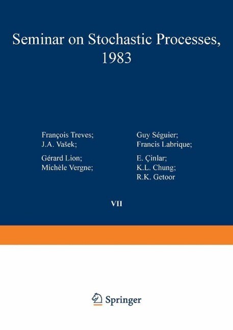 Seminar on Stochastic Processes 1983 - Cinlar/ Chung/ Getoor