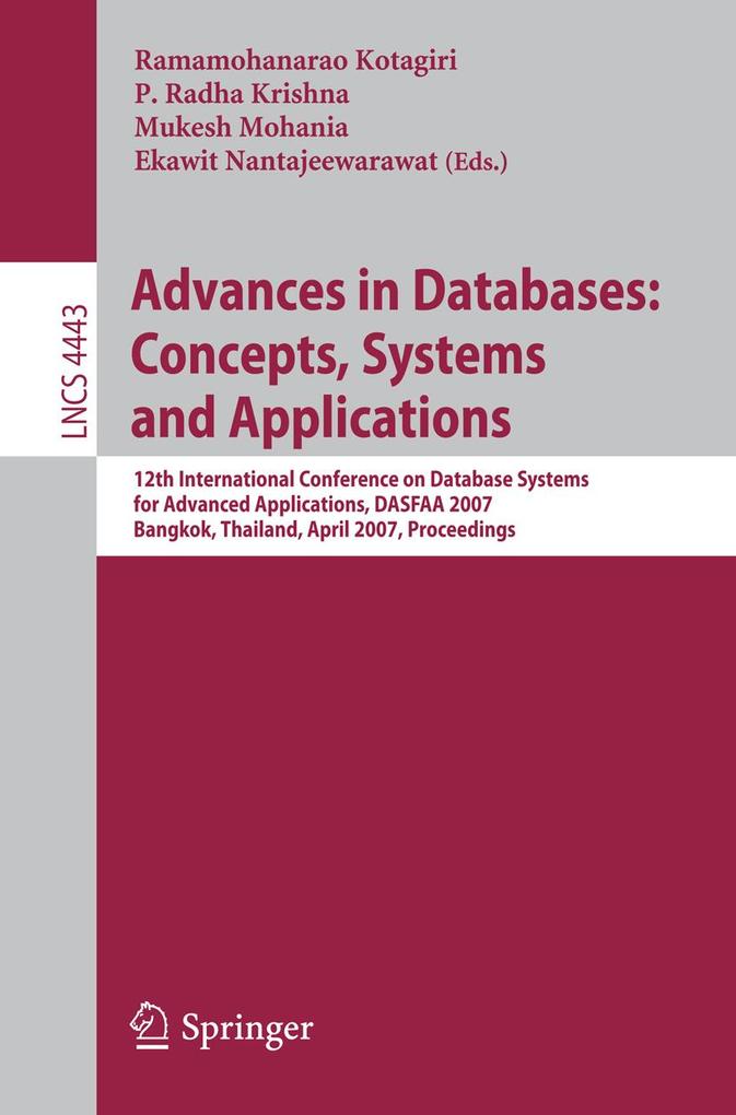 Advances in Databases: Concepts Systems and Applications