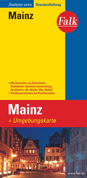 Falk Stadtplan Extra Mainz 1:17 500