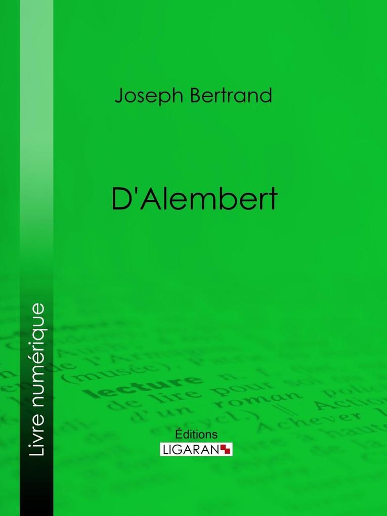 D'Alembert - Joseph Bertrand