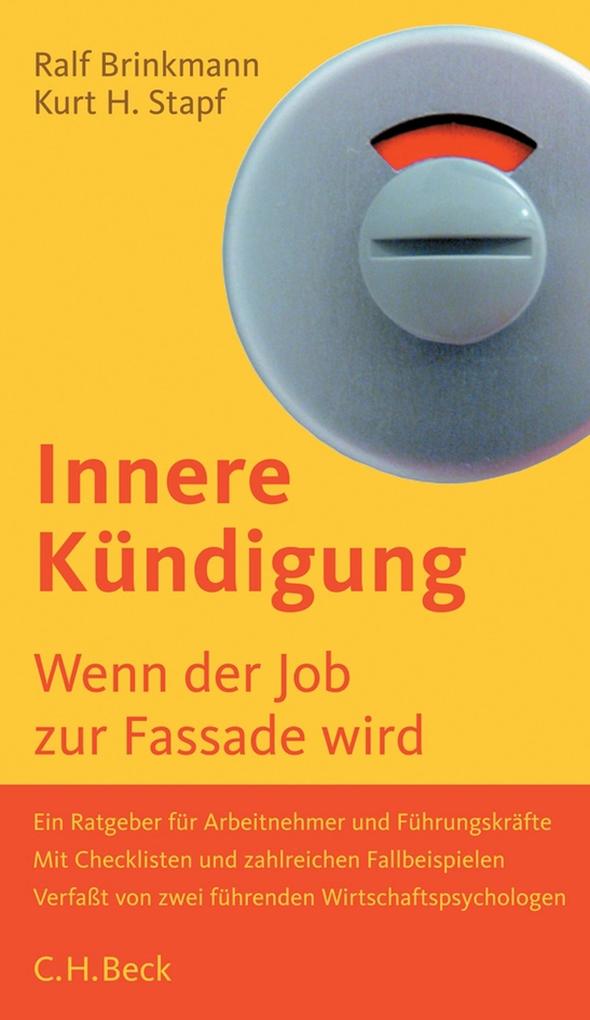 Innere Kündigung - Ralf D. Brinkmann/ Kurt H. Stapf