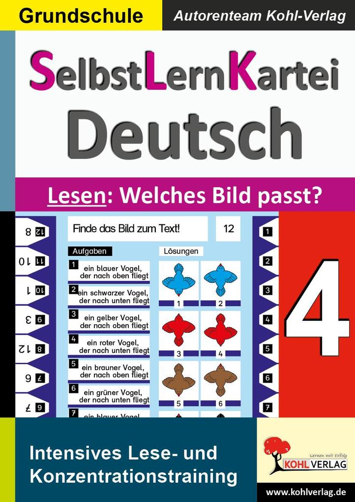 SelbstLernKartei Deutsch 4 - Autorenteam Kohl-Verlag