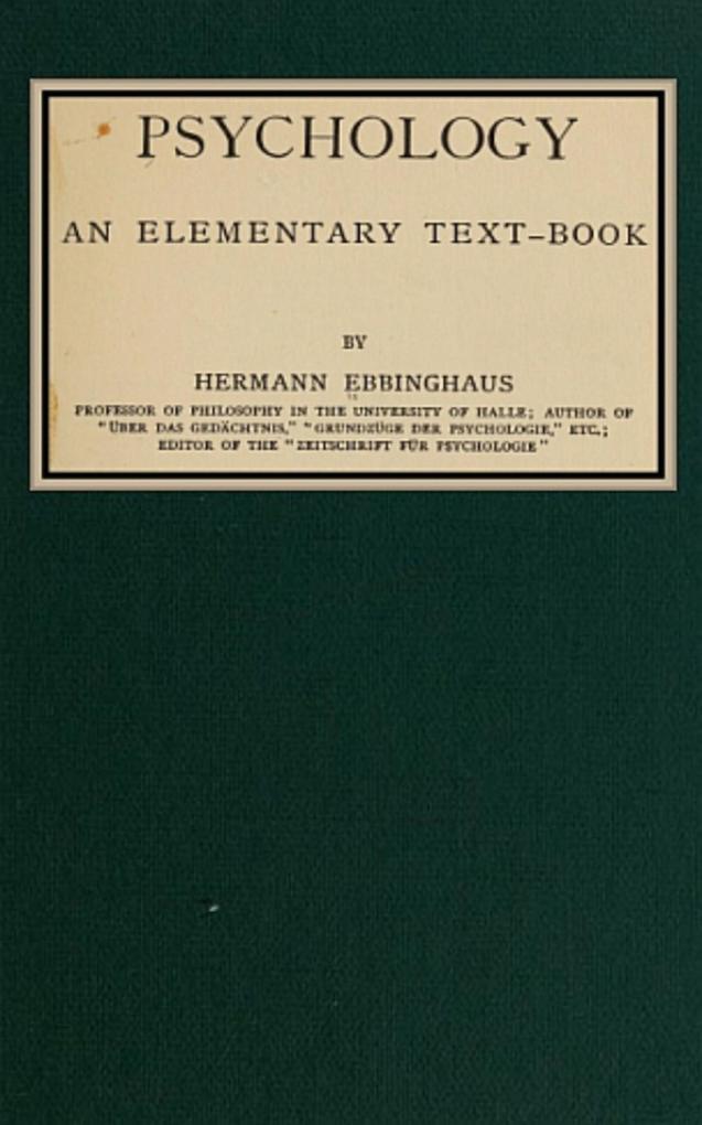 Psychology - Hermann Ebbinghaus