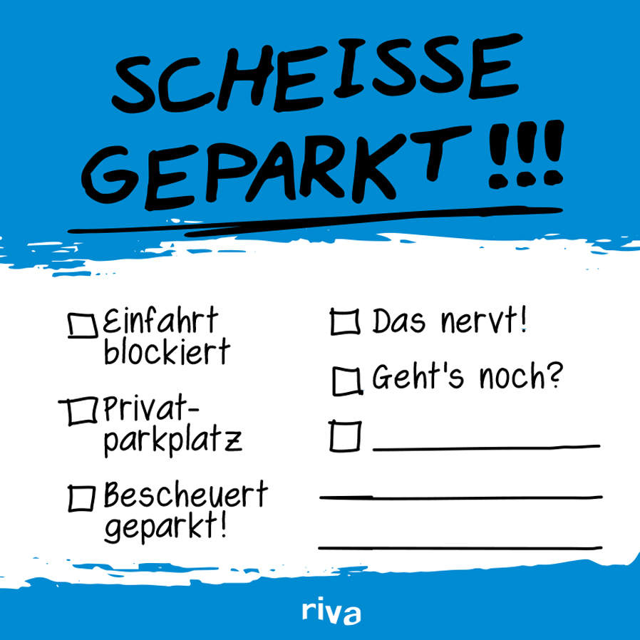 Scheiße geparkt - Klebezettel | riva Verlag | Notizbuch | 100 S. | Deutsch - Image 6