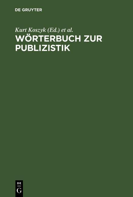 Wörterbuch zur Publizistik