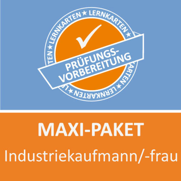 AzubiShop24.de Lernkarten Industriekaufmann / Industriekauffrau. Maxi-Paket - Felix Winter/ Michaela Rung-Kraus/ Jochen Grünwald
