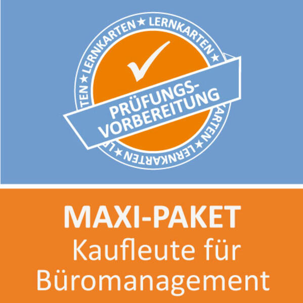 AzubiShop24.de Lernkarten Kaufmann / Kauffrau für Büromanagement. Maxi-Paket - Becker Daniel/ Jochen Grünwald/ Michaela Rung- Kraus