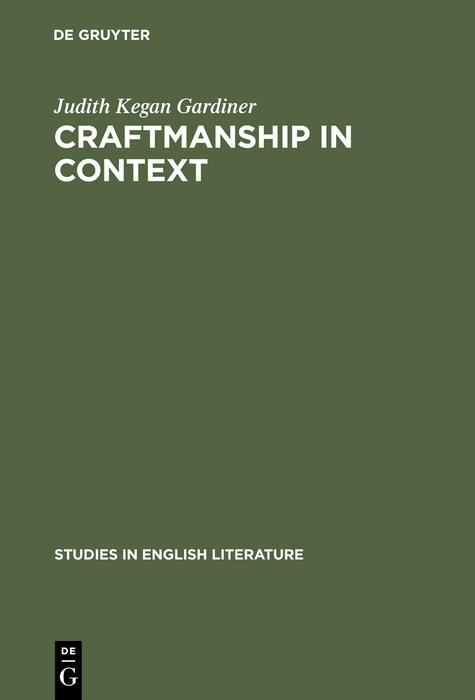 Craftmanship in Context - Judith Kegan Gardiner