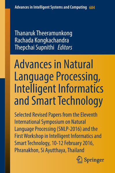 Advances in Natural Language Processing Intelligent Informatics and Smart Technology